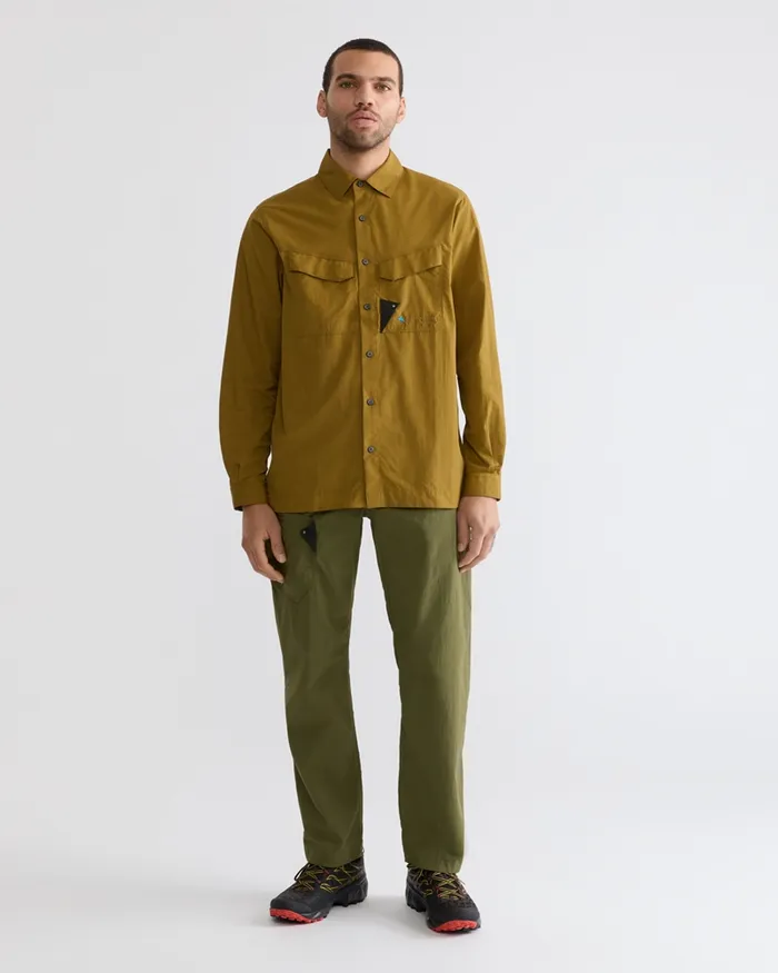 Men Syn Long Sleeve Shirt Juniper Green Klttermusen Shirts
