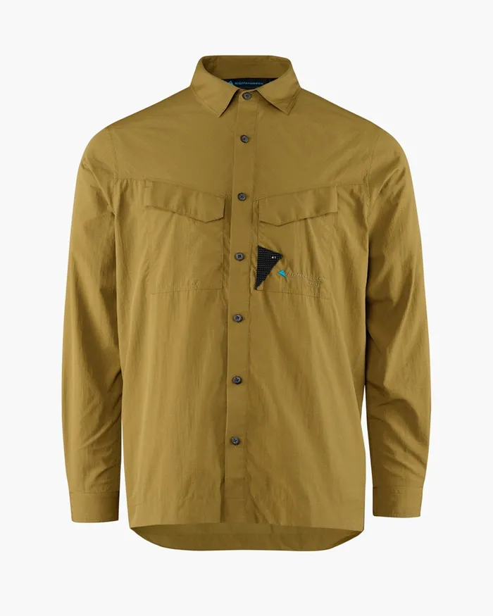Men Syn Long Sleeve Shirt Juniper Green Klttermusen Shirts