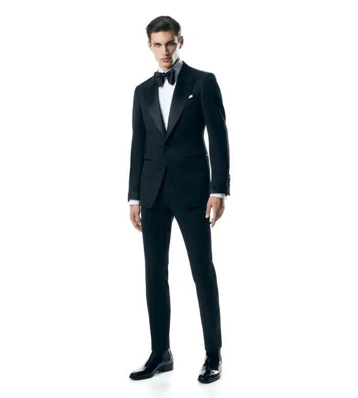 Men Ties and Bow Ties Tom Ford Satin Bow Tie Black Men Ties and Bow Ties Tom Ford Satin Bow Tie Black