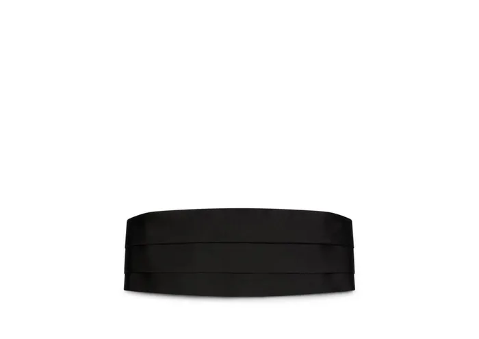 Men Ties and Bow Ties Tom Ford Satin Cummerbund Black