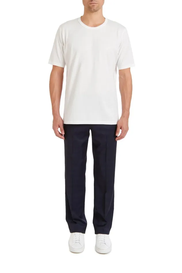 Men Tops Gabriela Hearst Bandeira TShirt In White Recycled Cotton