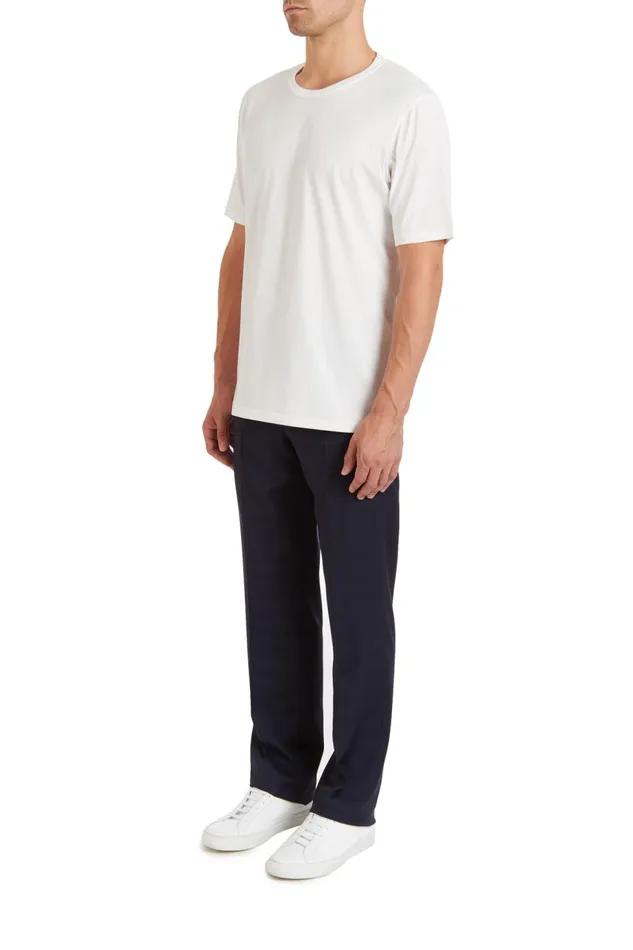 Men Tops Gabriela Hearst Bandeira TShirt In White Recycled Cotton