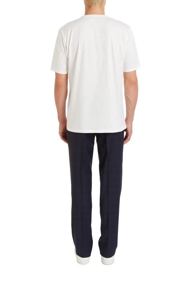 Men Tops Gabriela Hearst Bandeira TShirt In White Recycled Cotton