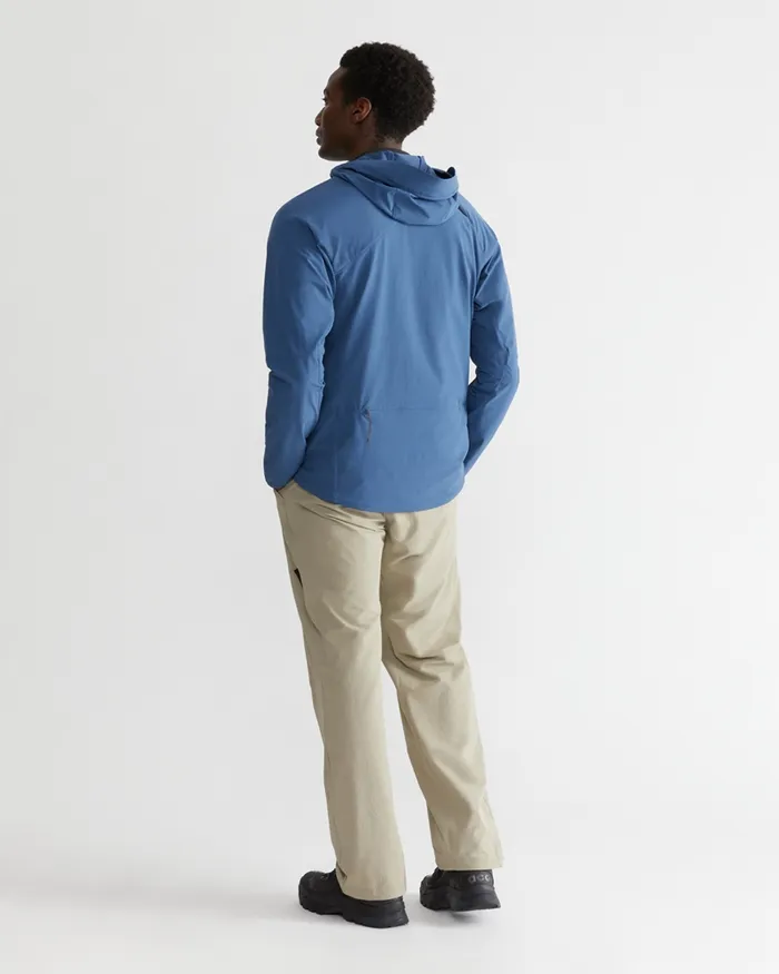 Men Vanadis 20 WindStretch Jacket Monkshood Blue Klttermusen Wind Resistant Jackets