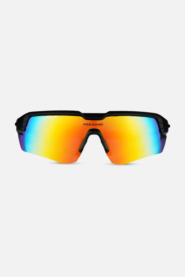 MenWomen Pegador Sunglasses Logo Sport Sunglasses Black