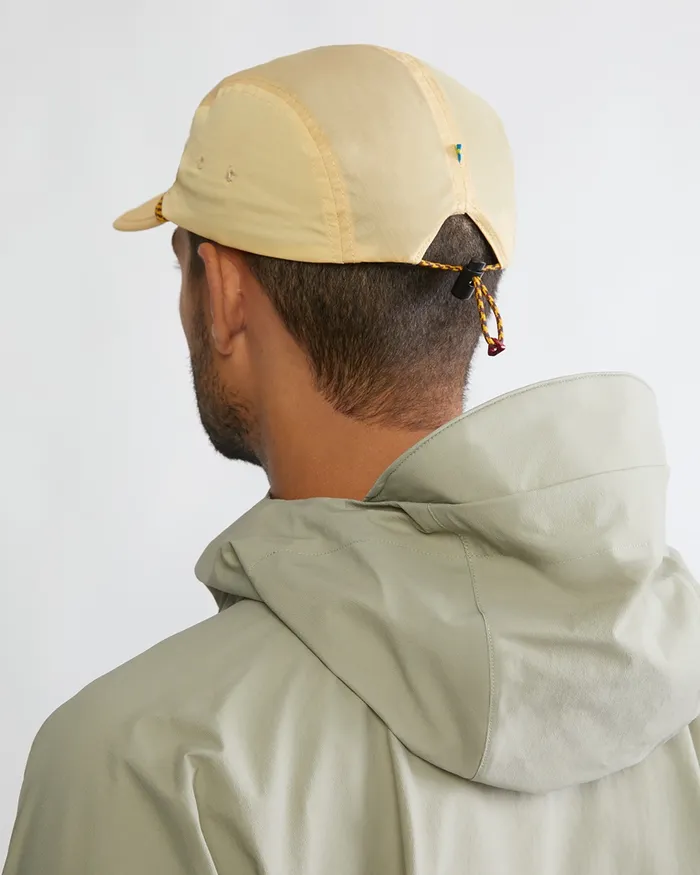 MenWomen Runa Lightweight Five Panel Cap Chaya Sand Klttermusen Hats and Caps
