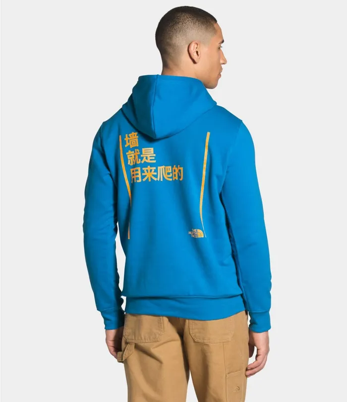 Mens The North Face Hoodies and Sweatshirts Unisex Walls Are Meant For Climbing Pullover Hoodie Clear Lake Blue Mens The North Face Hoodies and Sweatshirts Unisex Walls Are Meant For Climbing Pullover Hoodie Clear Lake Blue