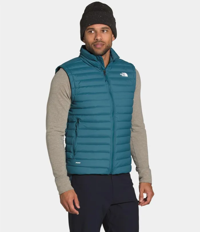 Mens The North Face Insulated and Down Jackets Stretch Down Vest Mallard Blue