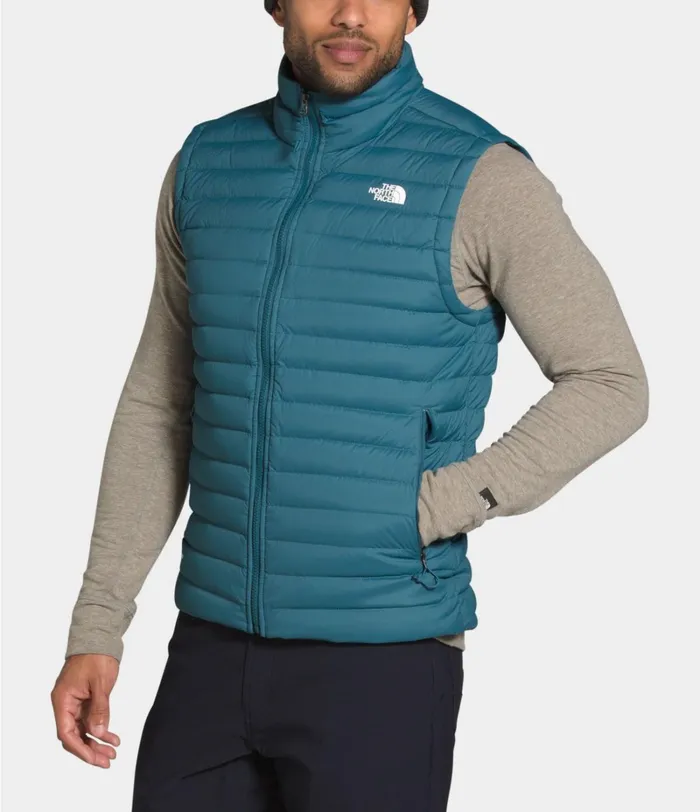 Mens The North Face Insulated and Down Jackets Stretch Down Vest Mallard Blue