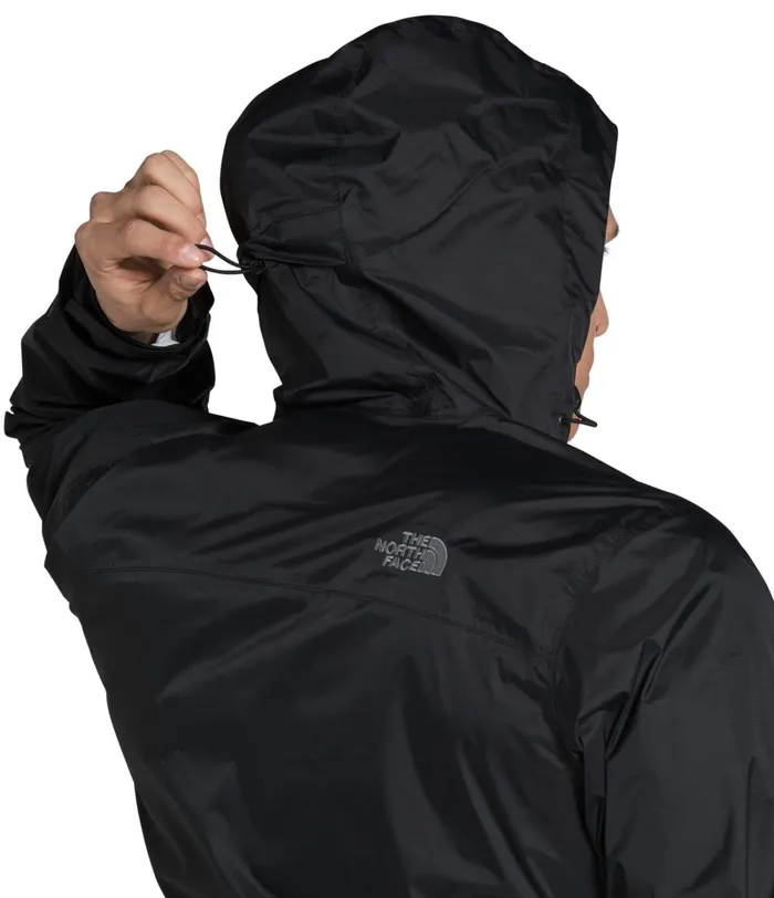 Mens The North Face Rainwear Venture 2 Jacket 8211 Tall Tnf Blacktnf Blackmid Grey