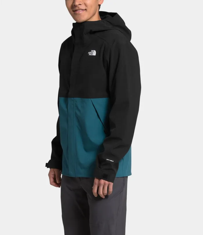 Mens The North Face Softshell Apex Flex DryVent Jacket Mallard Bluetnf Black