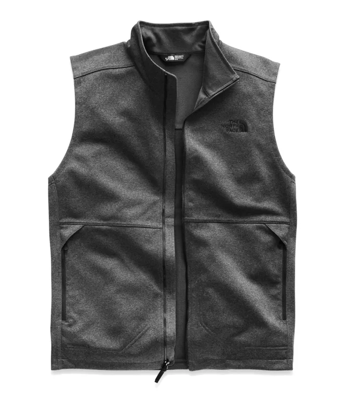 Mens The North Face Windbreakers Apex Canyonwall Vest Tnf Dark Grey Heather