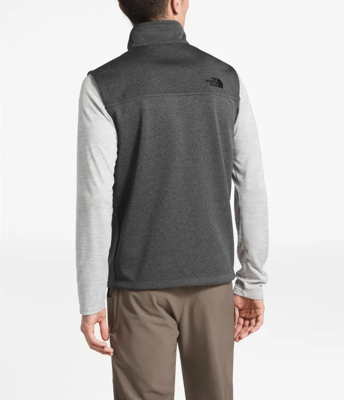 Mens The North Face Windbreakers Apex Canyonwall Vest Tnf Dark Grey Heather