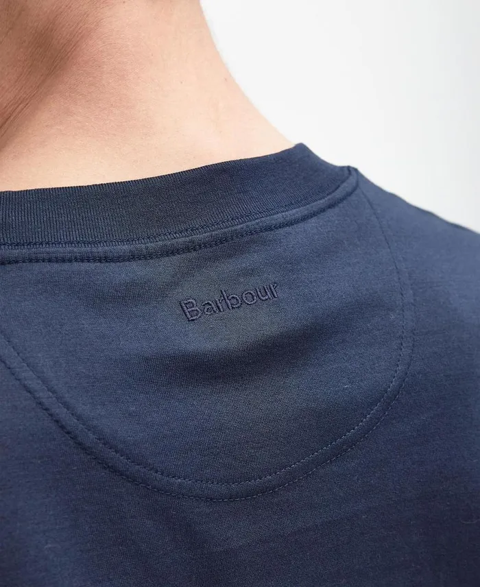 Mercerised TShirt Classic Navy Men Barbour TShirts