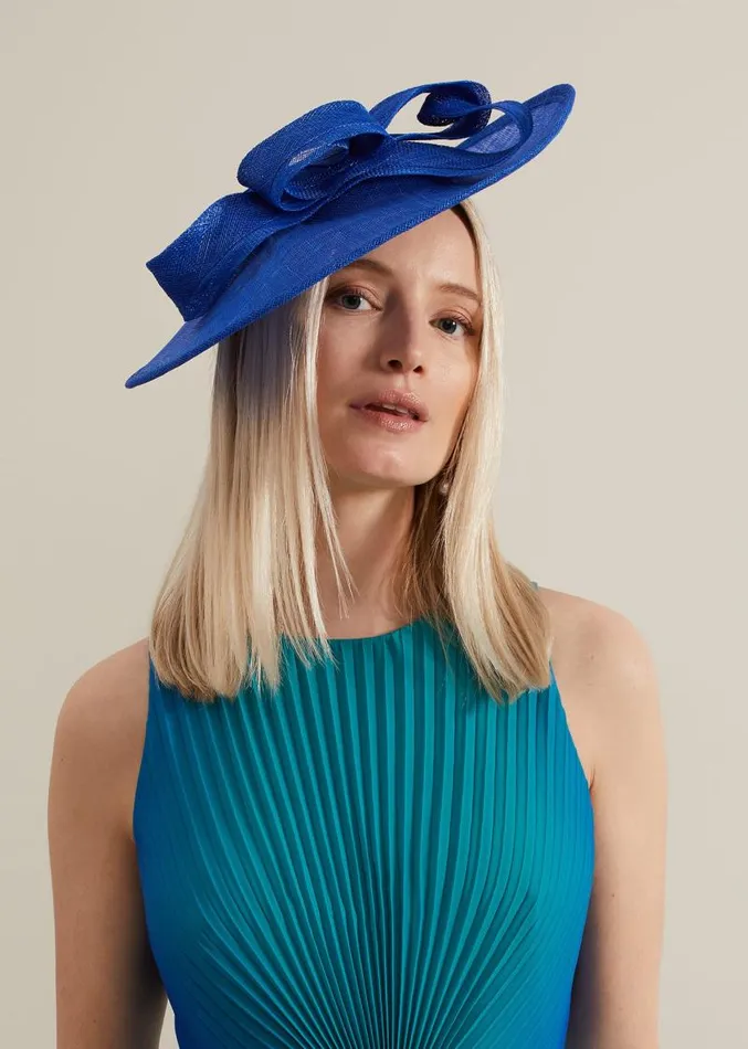 Midi Double Twist Disc Fascinator Cobalt Women Phase Eight Fascinators and Hats