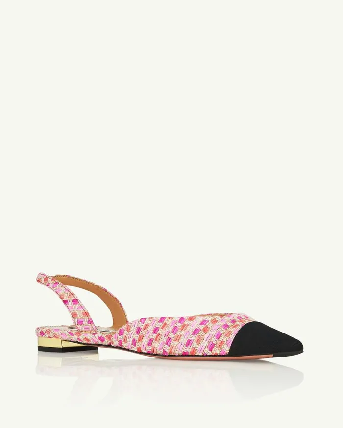 Milanese Flat Pink Women Aquazzura Flats