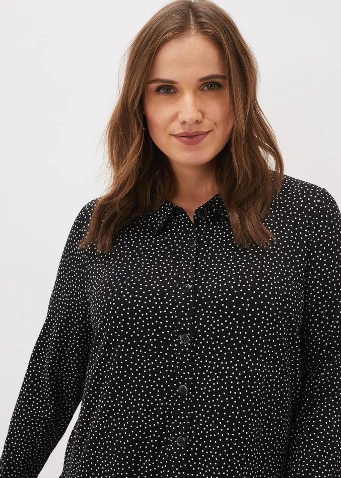 Mina Spot Jersey Dress Black Women Phase Eight Dresses