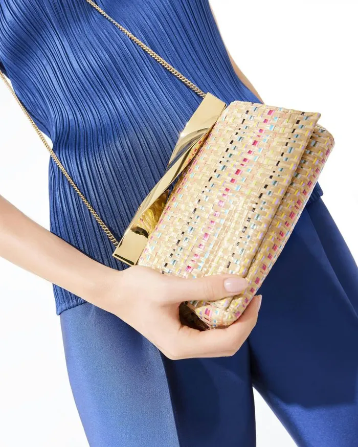 Mini Twist Clutch Beige Women Aquazzura Mini Bags Mini Twist Clutch Beige Women Aquazzura Mini Bags