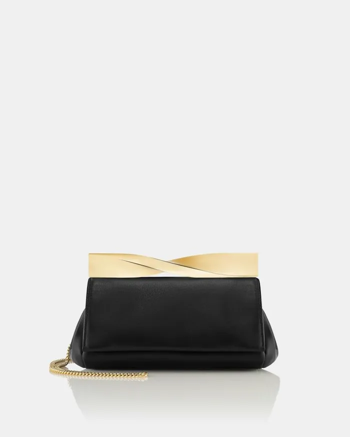 Mini Twist Clutch Black Women Aquazzura Mini Bags