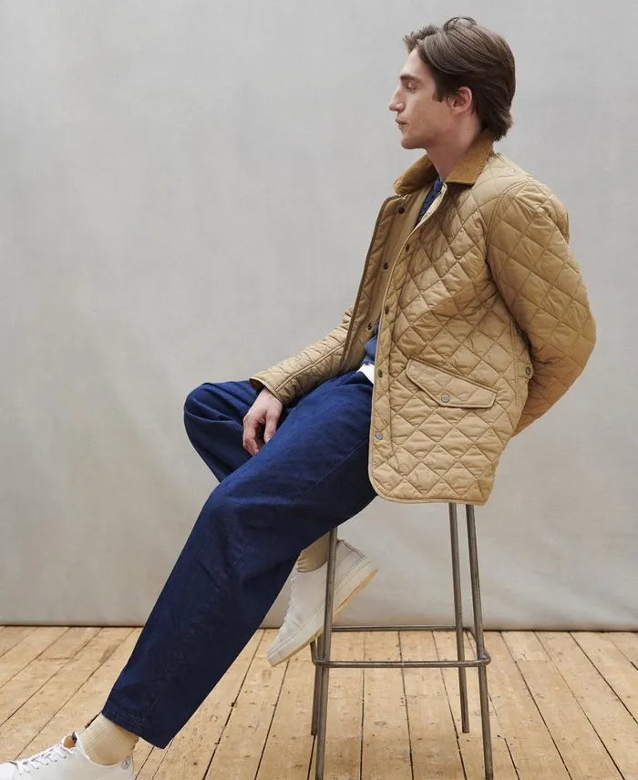 Modern Chelsea Quilted Jacket Classic Navy Men Barbour Quilted Jackets