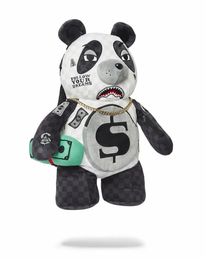 MONEYBEAR TEDDYBEAR BACKPACK PANDA PANDA PANDA Bags SPRAYGROUND