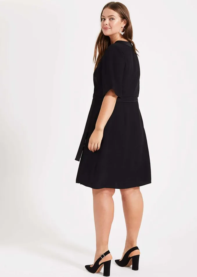 Monica Wrap Dress Black Women Phase Eight Dresses