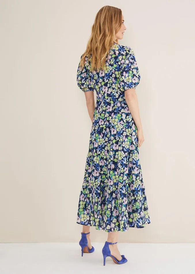 Morven Floral Maxi Dress Navymulti Women Phase Eight Dresses