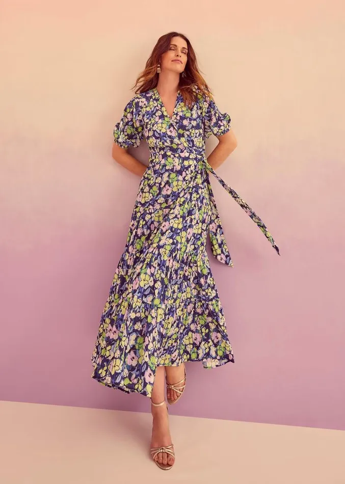 Morven Floral Maxi Dress Navymulti Women Phase Eight Dresses