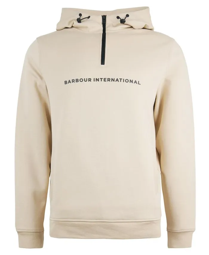 Motored Hoodie Light Stone Men Barbour Hoodies and Sweatshirts