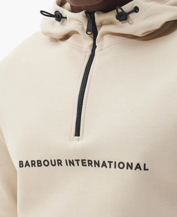 Motored Hoodie Light Stone Men Barbour Hoodies and Sweatshirts