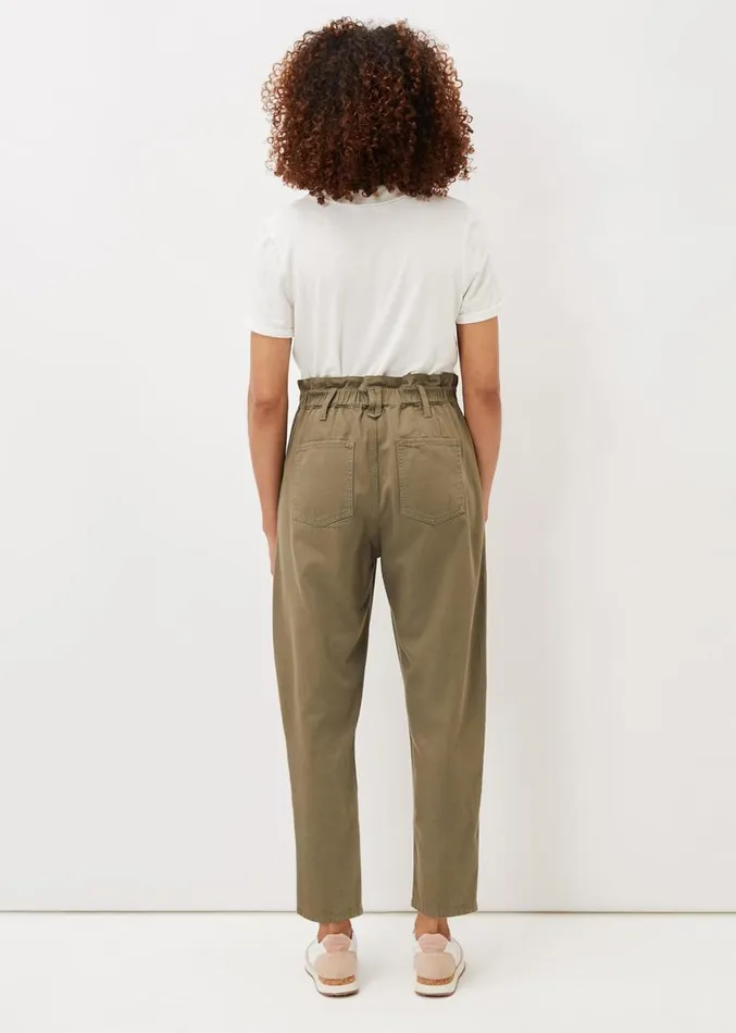 Nadina Paper Bag Waist Jeans Khaki Women Phase Eight Trousers