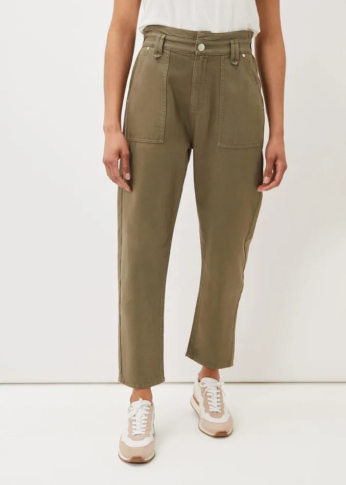 Nadina Paper Bag Waist Jeans Khaki Women Phase Eight Trousers