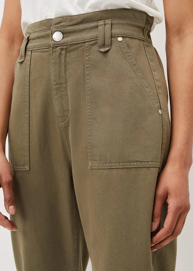 Nadina Paper Bag Waist Jeans Khaki Women Phase Eight Trousers