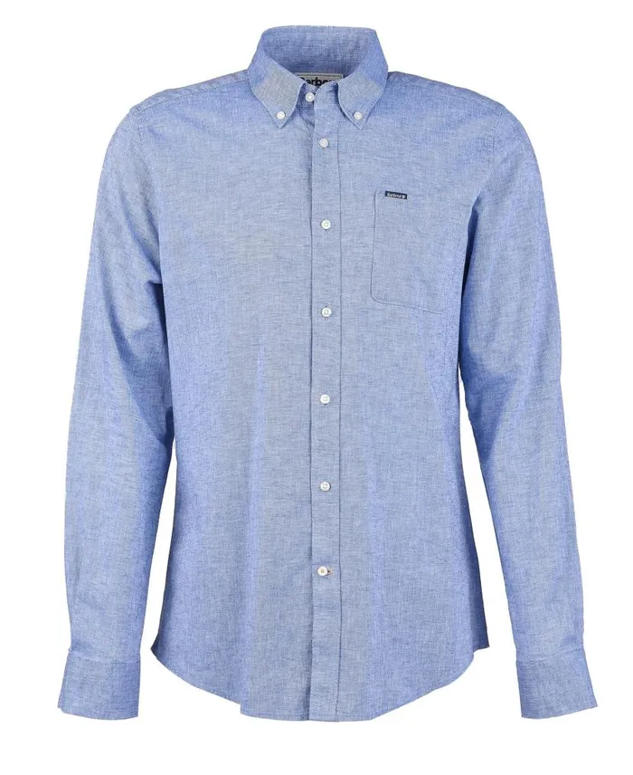 Nelson Tailored LongSleeved Shirt White Men Barbour Shirts