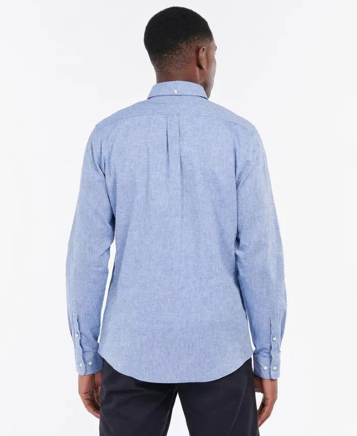 Nelson Tailored LongSleeved Shirt White Men Barbour Shirts