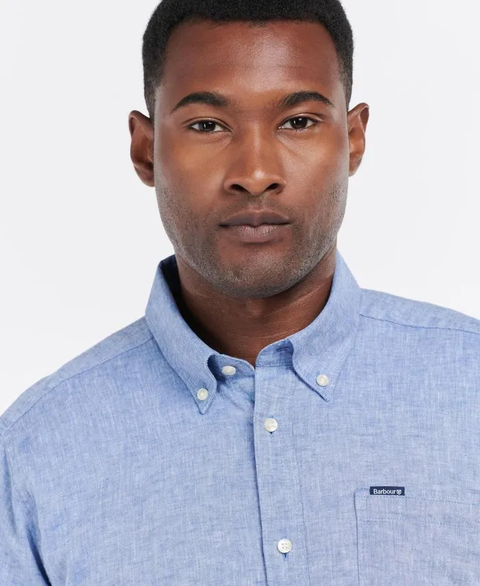 Nelson Tailored LongSleeved Shirt White Men Barbour Shirts