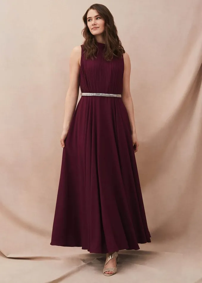 Nicola Maxi Dress Berry Women Phase Eight Dresses