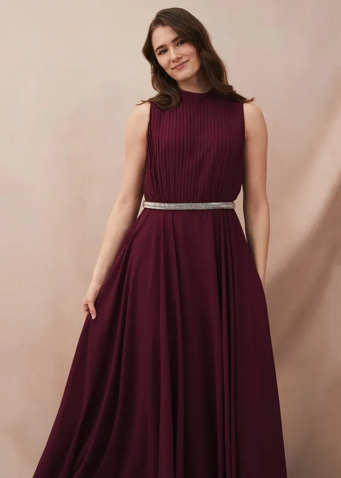 Nicola Maxi Dress Berry Women Phase Eight Dresses