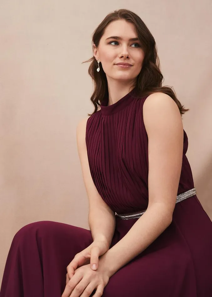 Nicola Maxi Dress Berry Women Phase Eight Dresses
