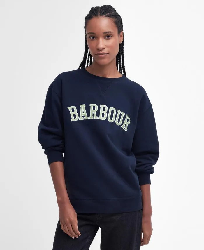 Northumberland Sweatshirt Harvest Gold Women Barbour Hoodies and Sweatshirts