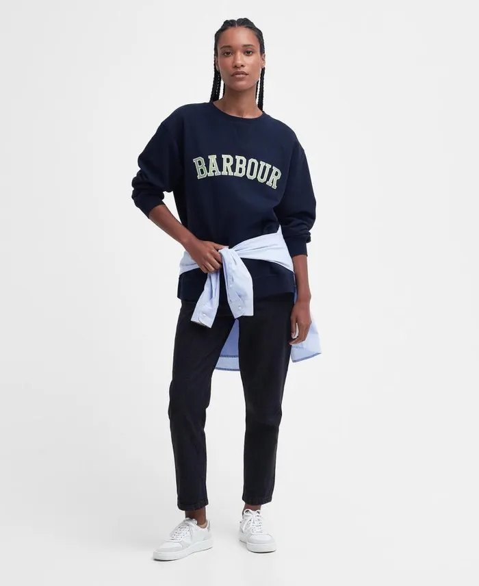 Northumberland Sweatshirt Harvest Gold Women Barbour Hoodies and Sweatshirts