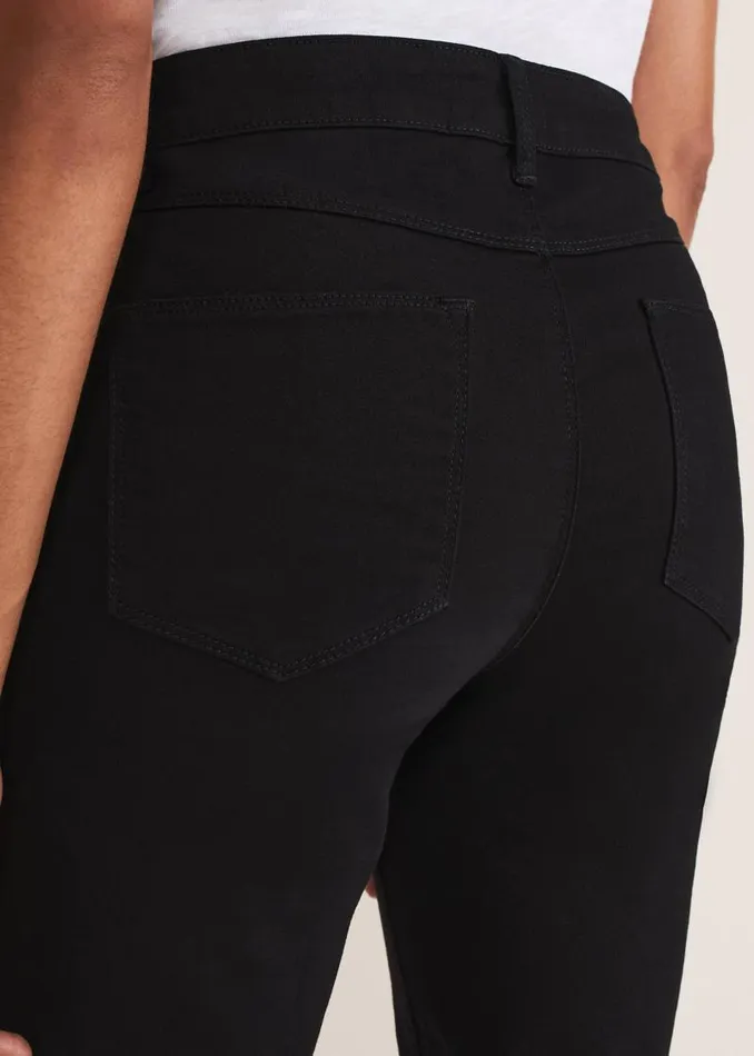 Ocha Straight Leg Jeans Black Women Phase Eight Trousers