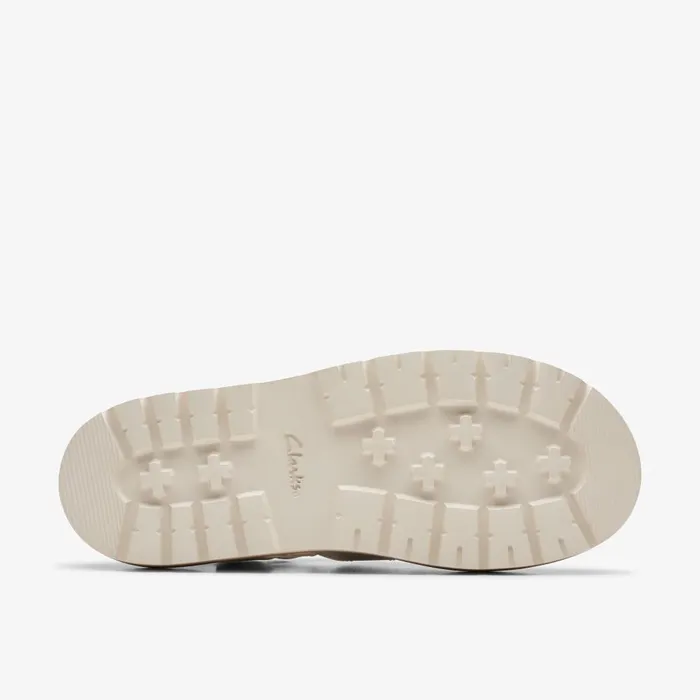 Orianna Twist Off White Leather Women Clarks Platforms