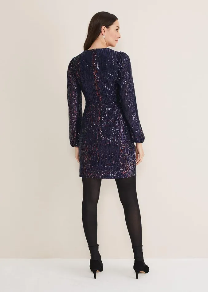 Orianne Sequin Dress Multicoloured Women Phase Eight Dresses