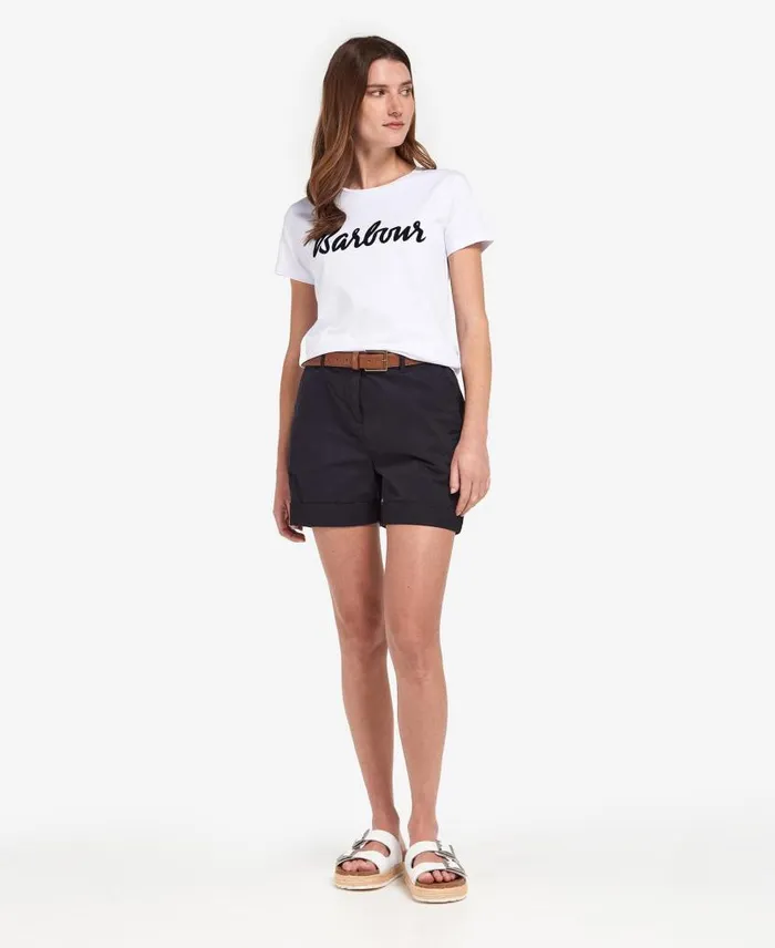 Otterburn TShirt Navywhite Women Barbour TShirts