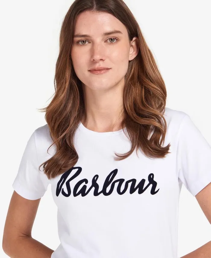 Otterburn TShirt Navywhite Women Barbour TShirts