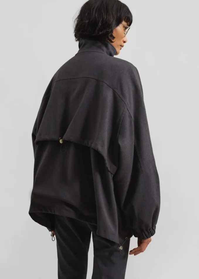 Outerwear Women The Frankie Shop Monroy Utility Jacket 8211 Charcoal