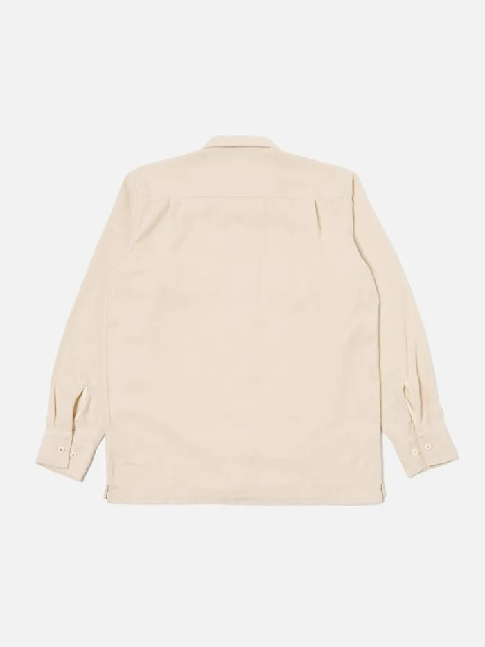 Overshirts Men Universal Works Universal Works LS Utility Shirt In Ecru Alaska Cotton