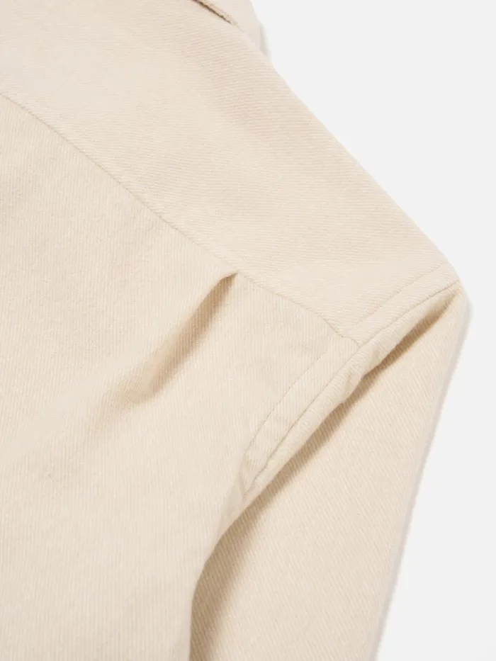 Overshirts Men Universal Works Universal Works LS Utility Shirt In Ecru Alaska Cotton