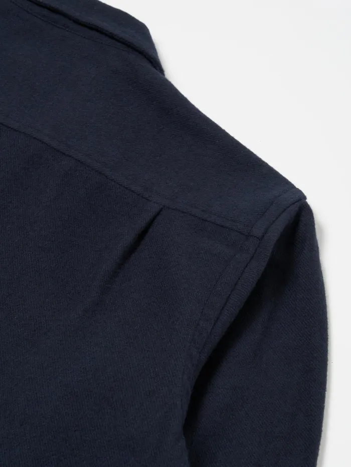 Overshirts Men Universal Works Universal Works LS Utility Shirt In Navy Alaska Cotton